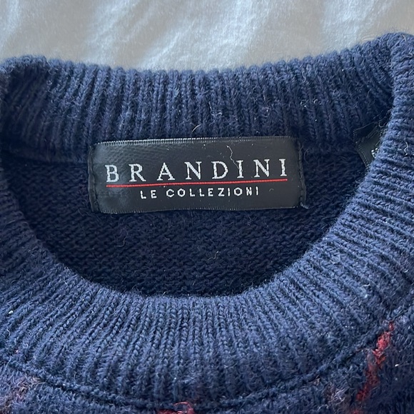 Men’s Brandini vintage Argyle sweater, size Med - Picture 3 of 6